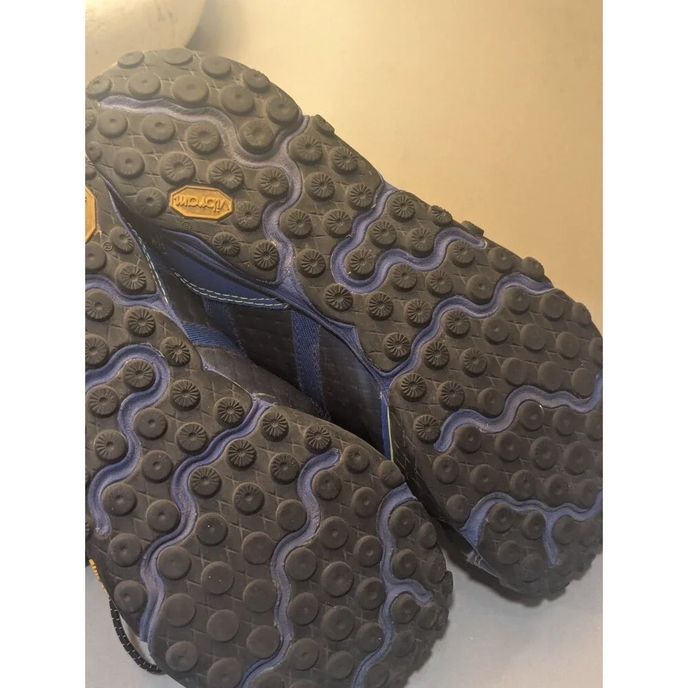 Size 7.5 D-‎ New Balance Minimus Vibram Blue Trail Running Athletic Shoes